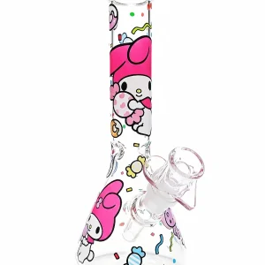 10 Inch My Melody Candy Wonderland Beaker Glass Bong