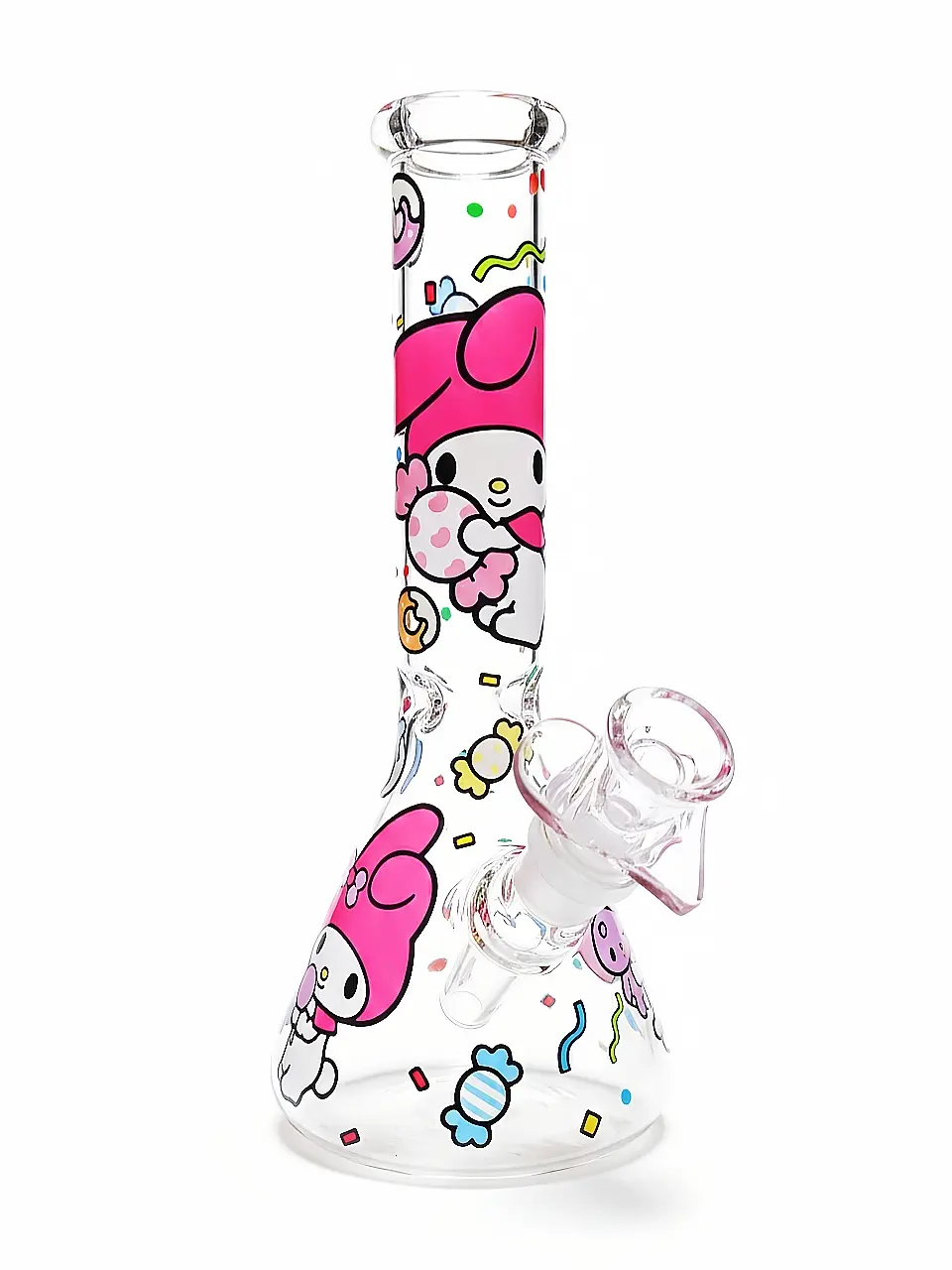 10 Inch My Melody Candy Wonderland Beaker Glass Bong