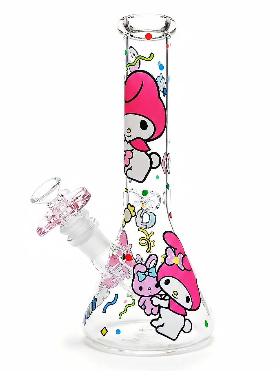 10 Inch My Melody Candy Wonderland Beaker Glass Bong - Image 2