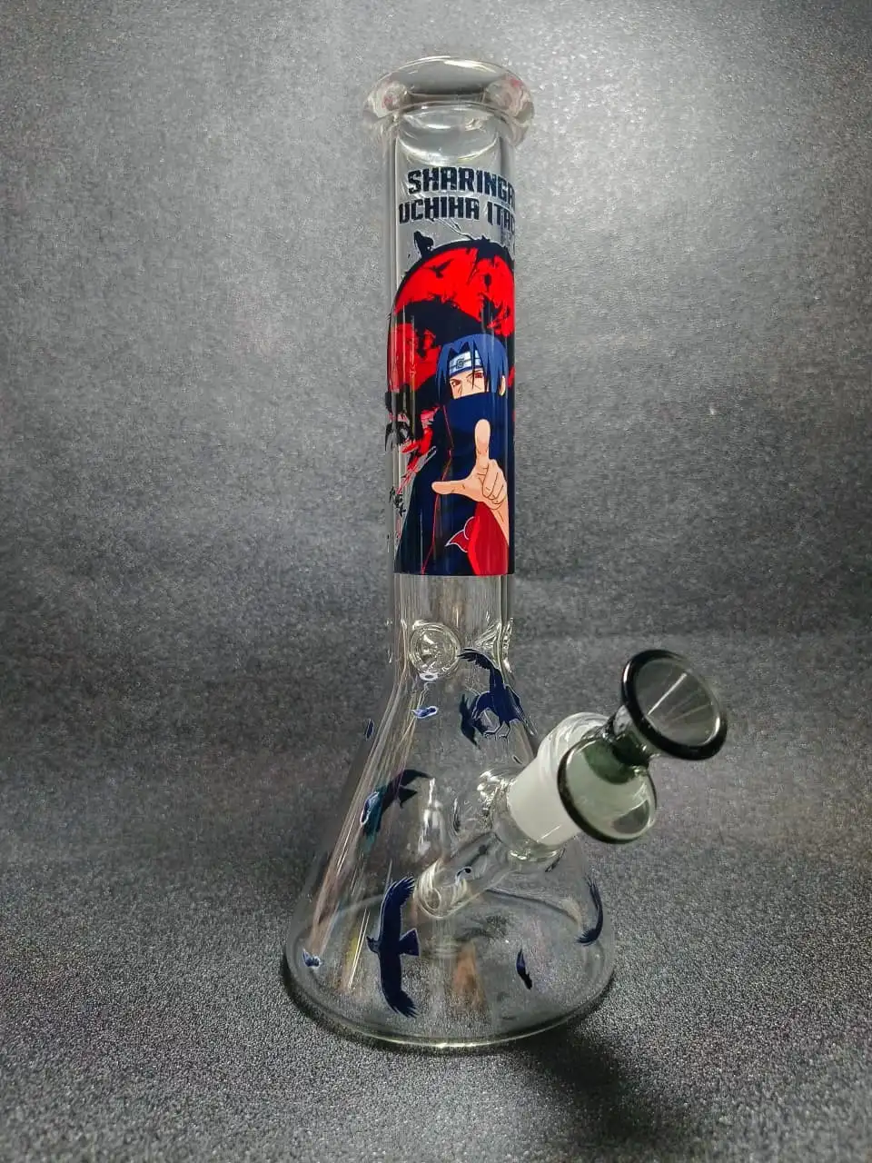 10-Inch Naruto Itachi Uchiha Beaker Glass Bong