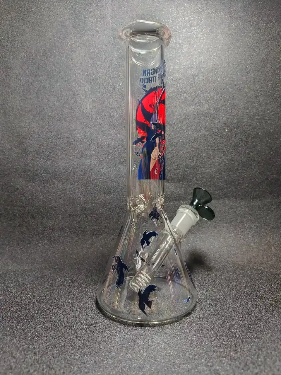 10-Inch Naruto Itachi Uchiha Beaker Glass Bong - Image 2