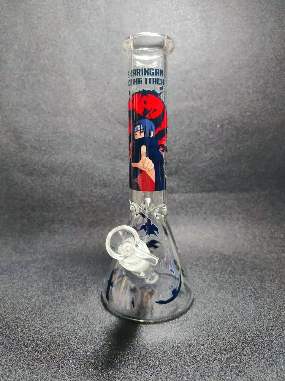 10-Inch Naruto Itachi Uchiha Beaker Glass Bong - Image 4