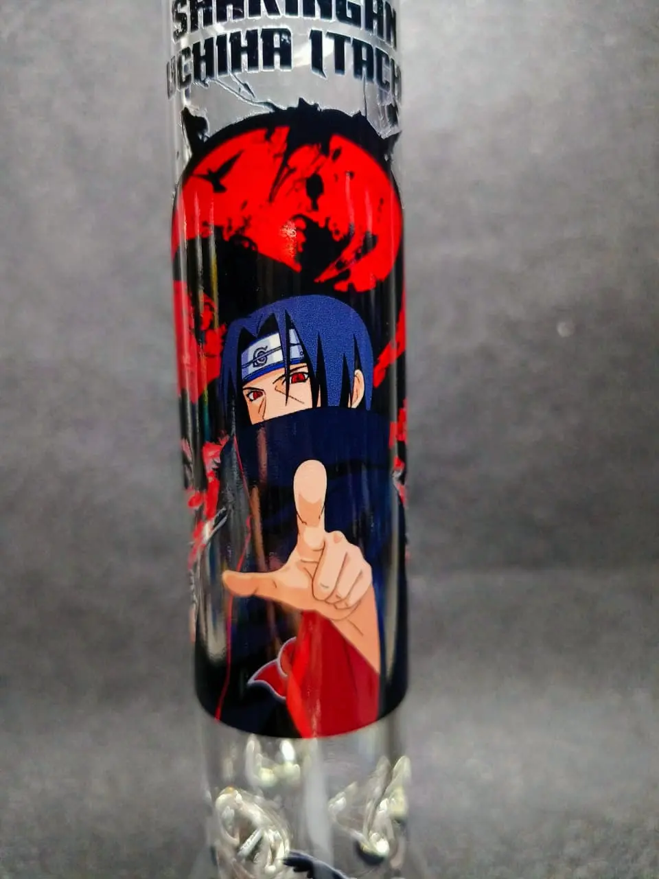 10-Inch Naruto Itachi Uchiha Beaker Glass Bong - Image 5