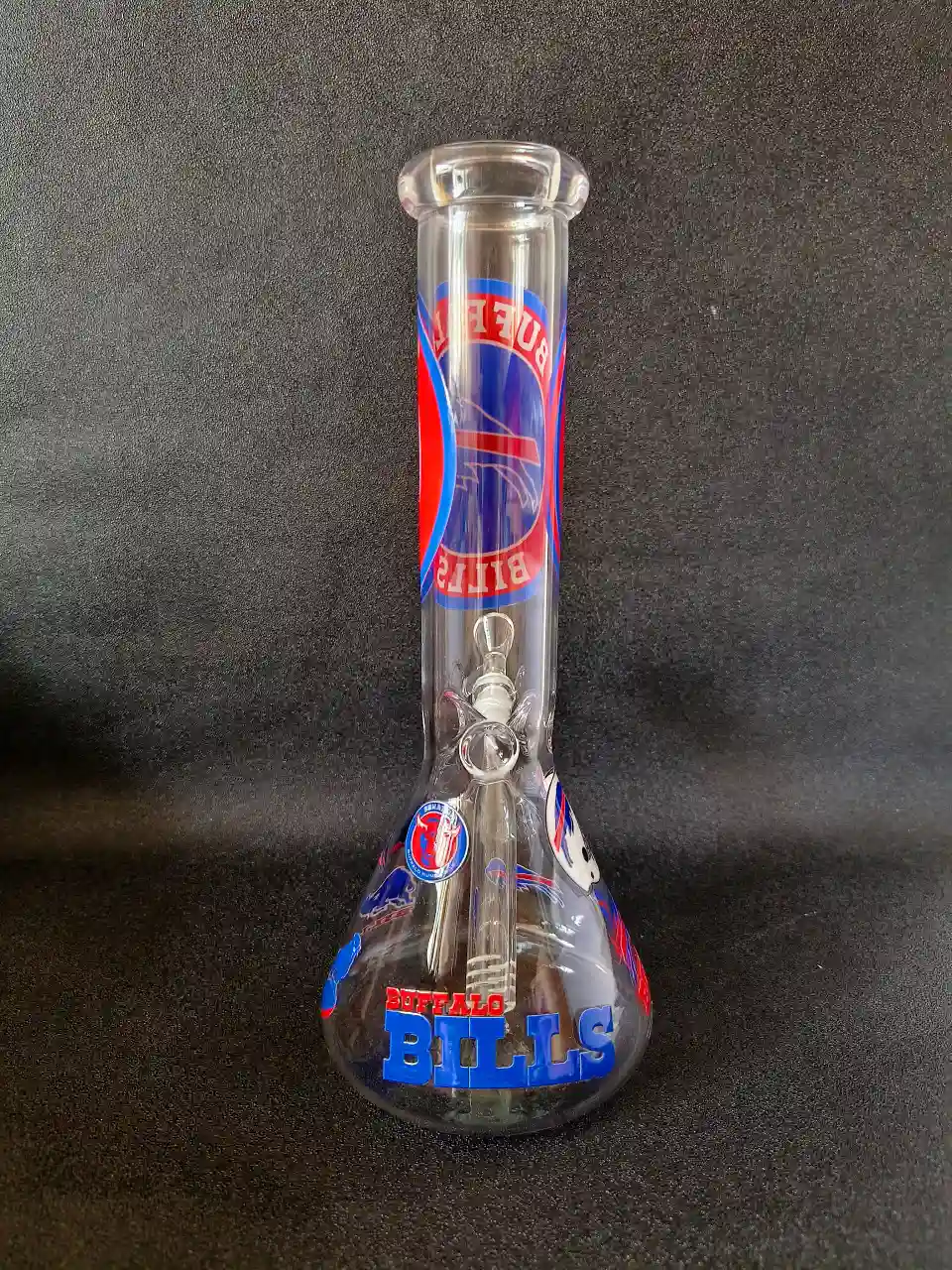10 Inch Buffalo Bills NFL-Inspired Beaker Glass Bong - Image 3
