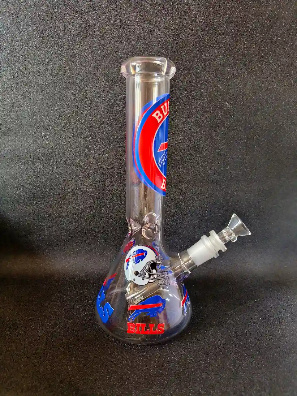 10 Inch Buffalo Bills NFL-Inspired Beaker Glass Bong - Image 2