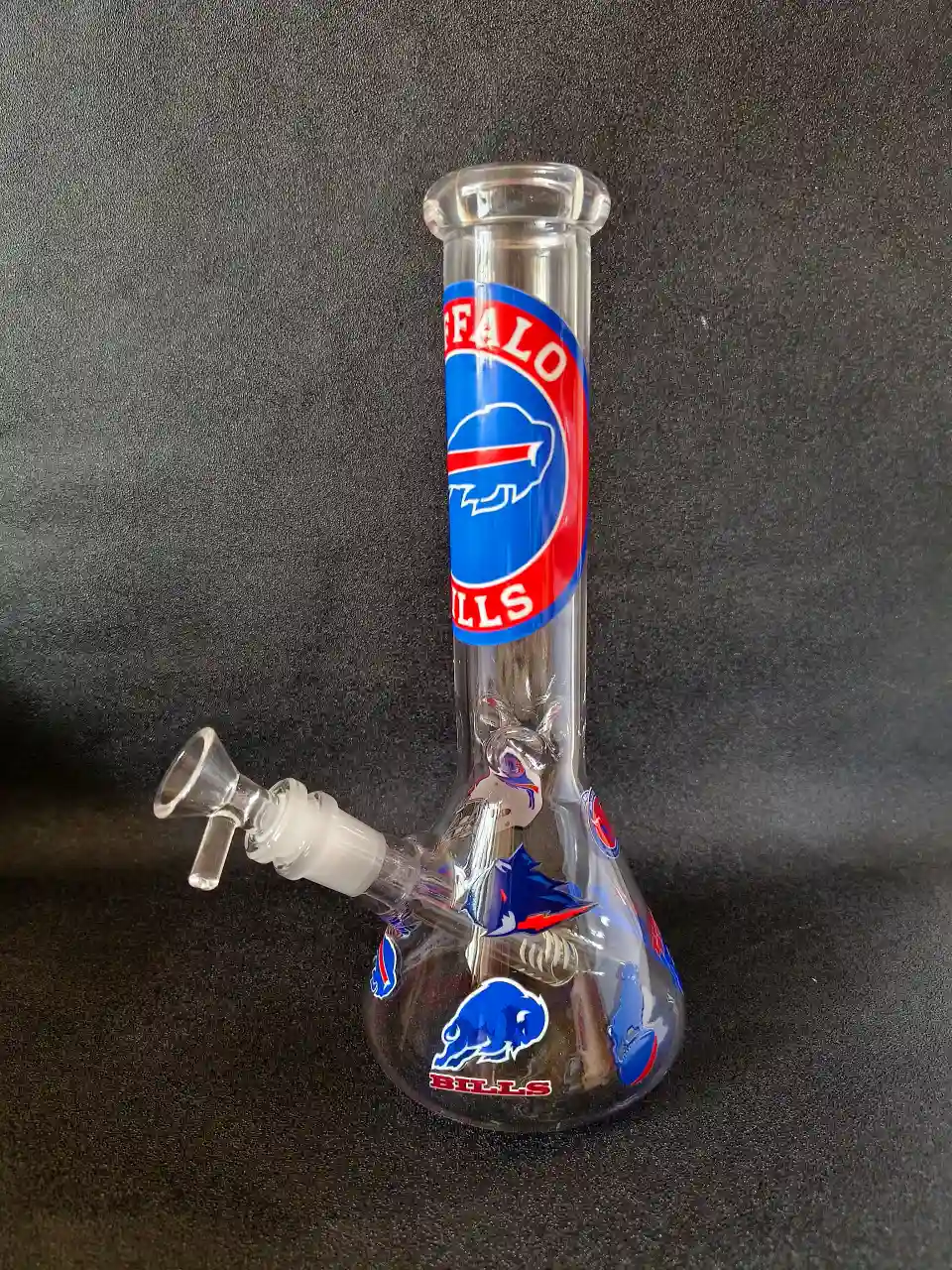 10 Inch Buffalo Bills NFL-Inspired Beaker Glass Bong - Image 4