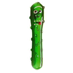 Pickle Rick 4-Inch Borosilicate Glass Spoon Pipe