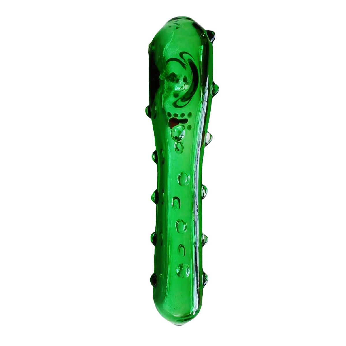 Pickle Rick 4-Inch Borosilicate Glass Spoon Pipe - Image 2