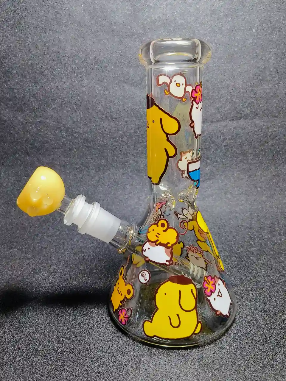 Pompompurin Summer Island 8 Inch Beaker Glass Bong - Image 2