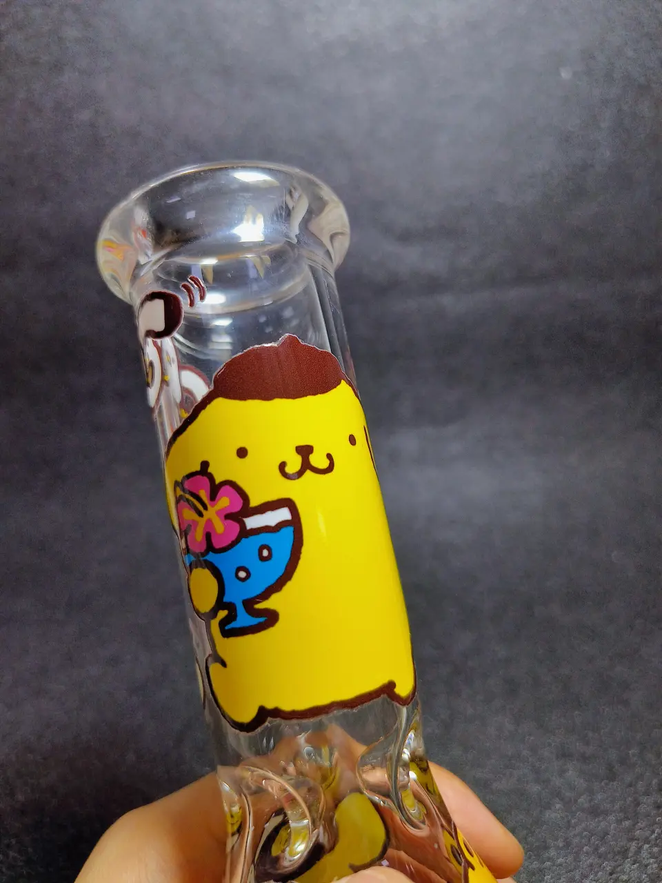 Pompompurin Summer Island 8 Inch Beaker Glass Bong - Image 8