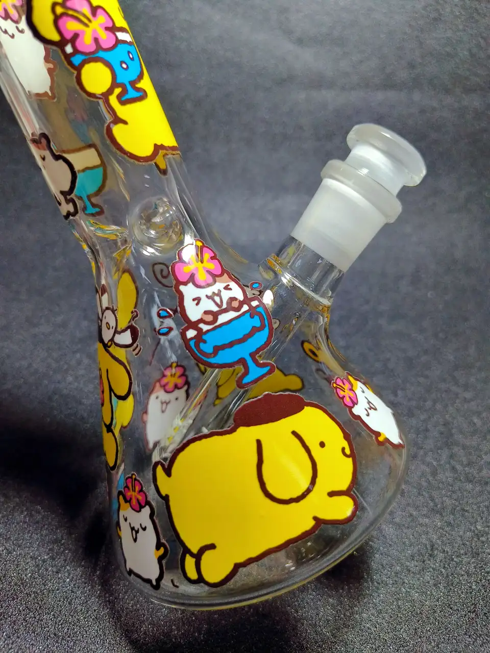Pompompurin Summer Island 8 Inch Beaker Glass Bong - Image 7