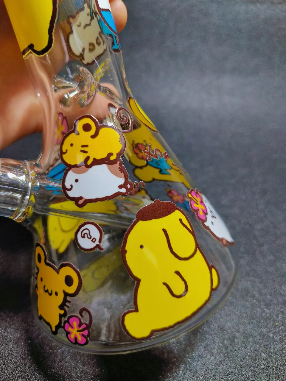 Pompompurin Summer Island 8 Inch Beaker Glass Bong - Image 6