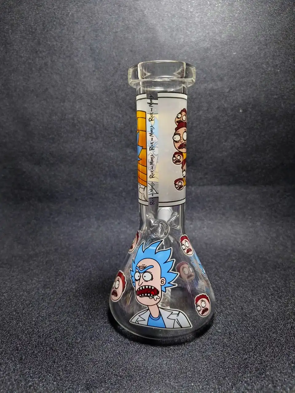 Rick and Morty 8-Inch Glow Portal Beaker Glass Bong - Image 3