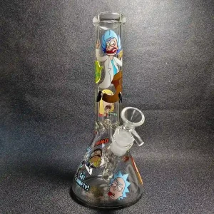10 Inch Rick and Morty Interdimensional Chaos Beaker Bong