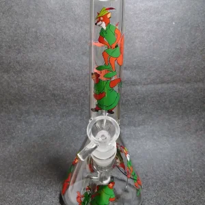 Robin Hood Fox 10 Inch Beaker Glass Bong