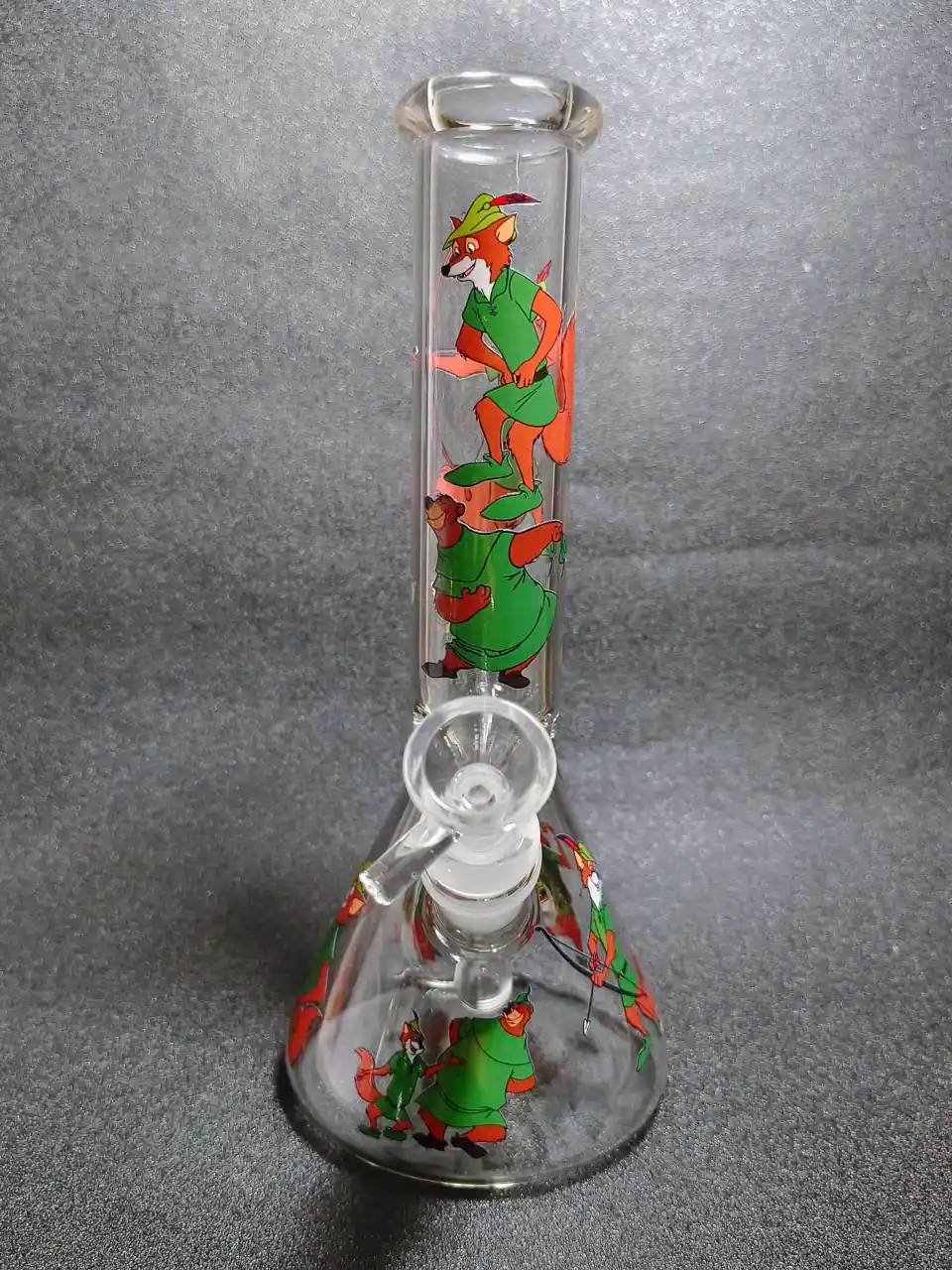Robin Hood Fox 10 Inch Beaker Glass Bong