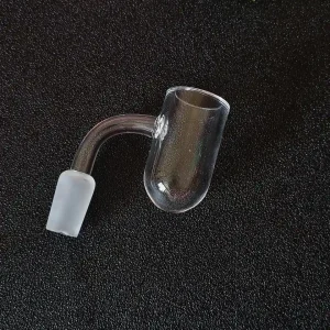 14mm Male 90° Round Bottom Flat Top Quartz Banger, 3mm