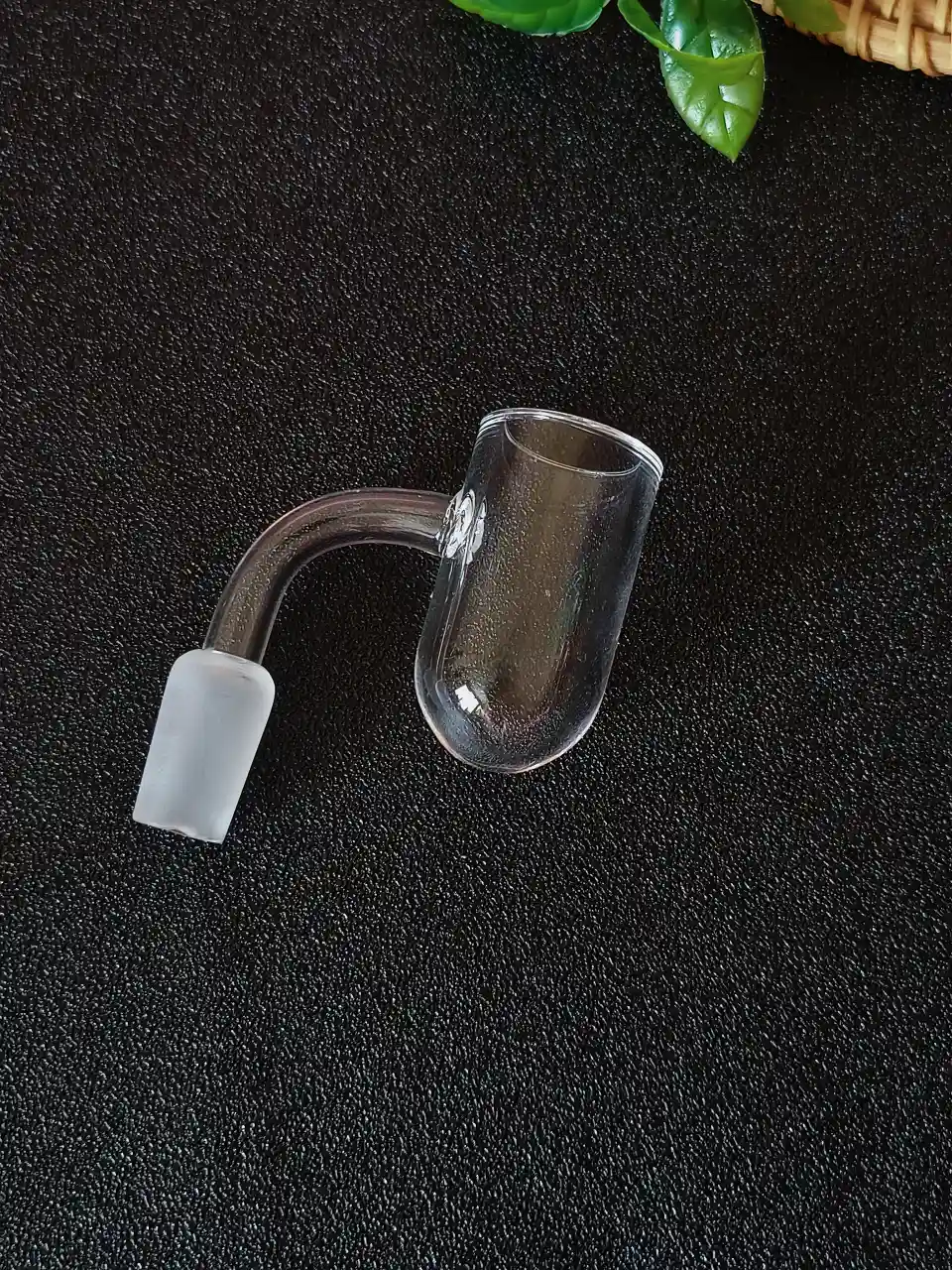 14mm Male 90° Round Bottom Flat Top Quartz Banger, 3mm