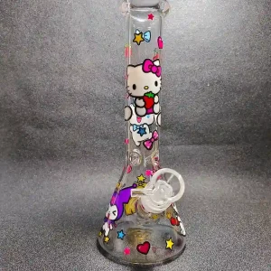 10 Inch Sanrio Friends Star Wish Park Beaker Glass Bong