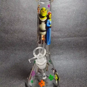 Shrek & Fiona 10-Inch Fantasy Beaker Glass Bong