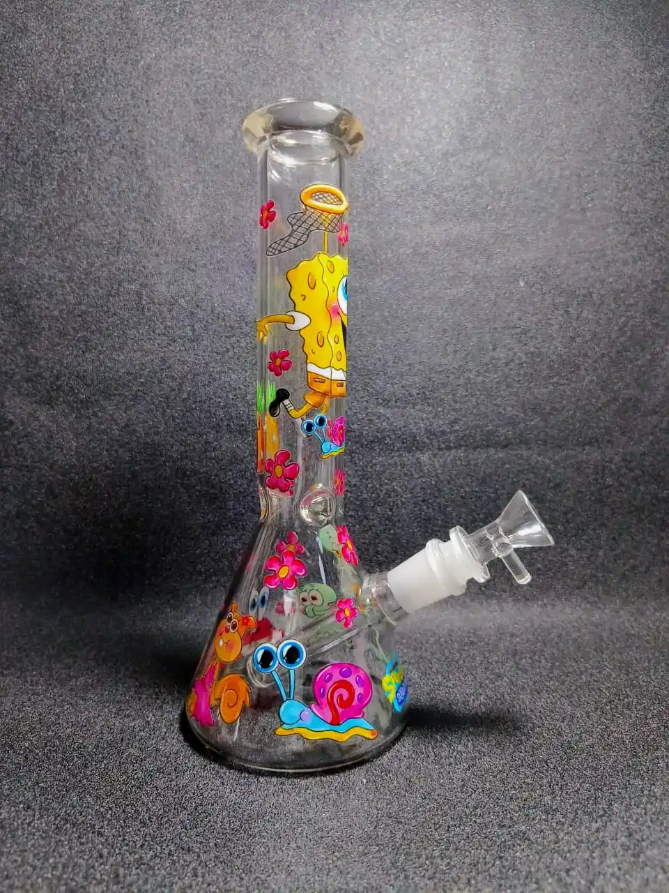 10 Inch SpongeBob SquarePants Inspired Borosilicate Glass Beaker Bong - Image 2