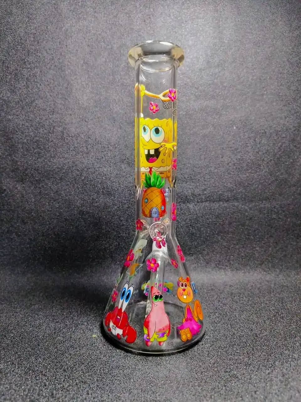 10 Inch SpongeBob SquarePants Inspired Borosilicate Glass Beaker Bong - Image 3
