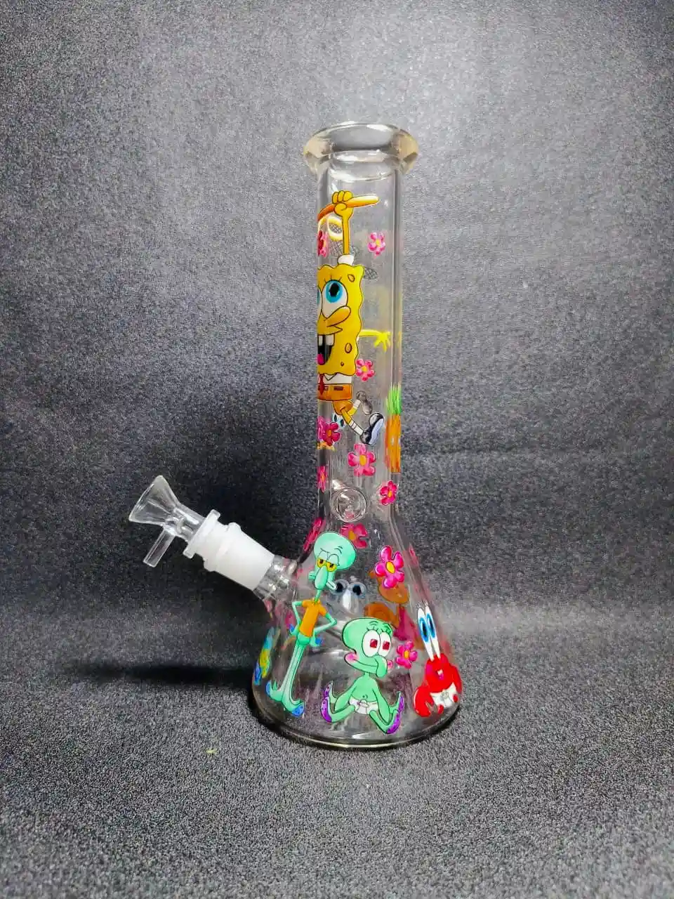 10 Inch SpongeBob SquarePants Inspired Borosilicate Glass Beaker Bong - Image 4