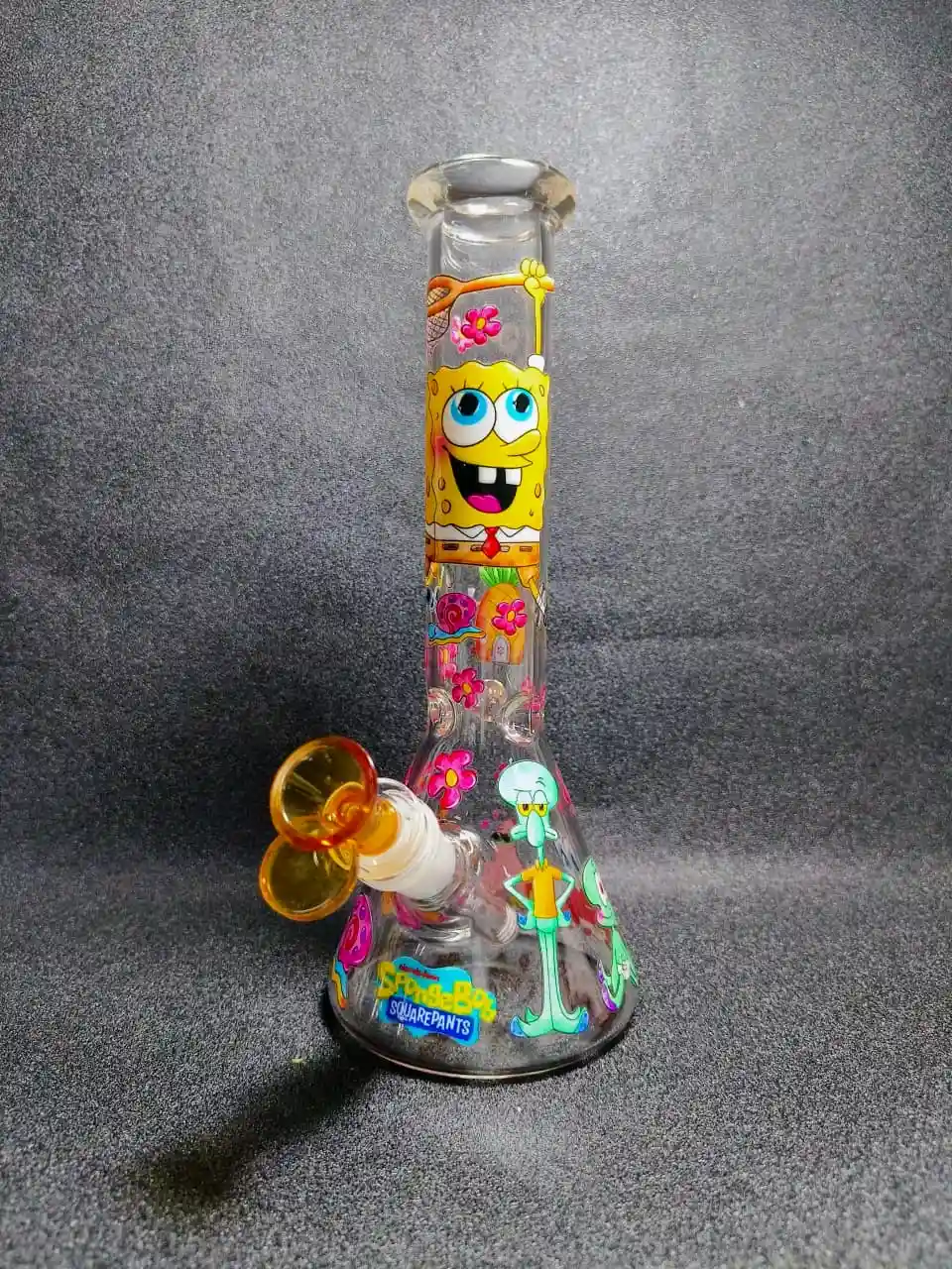 10 Inch SpongeBob SquarePants Inspired Borosilicate Glass Beaker Bong - Image 5