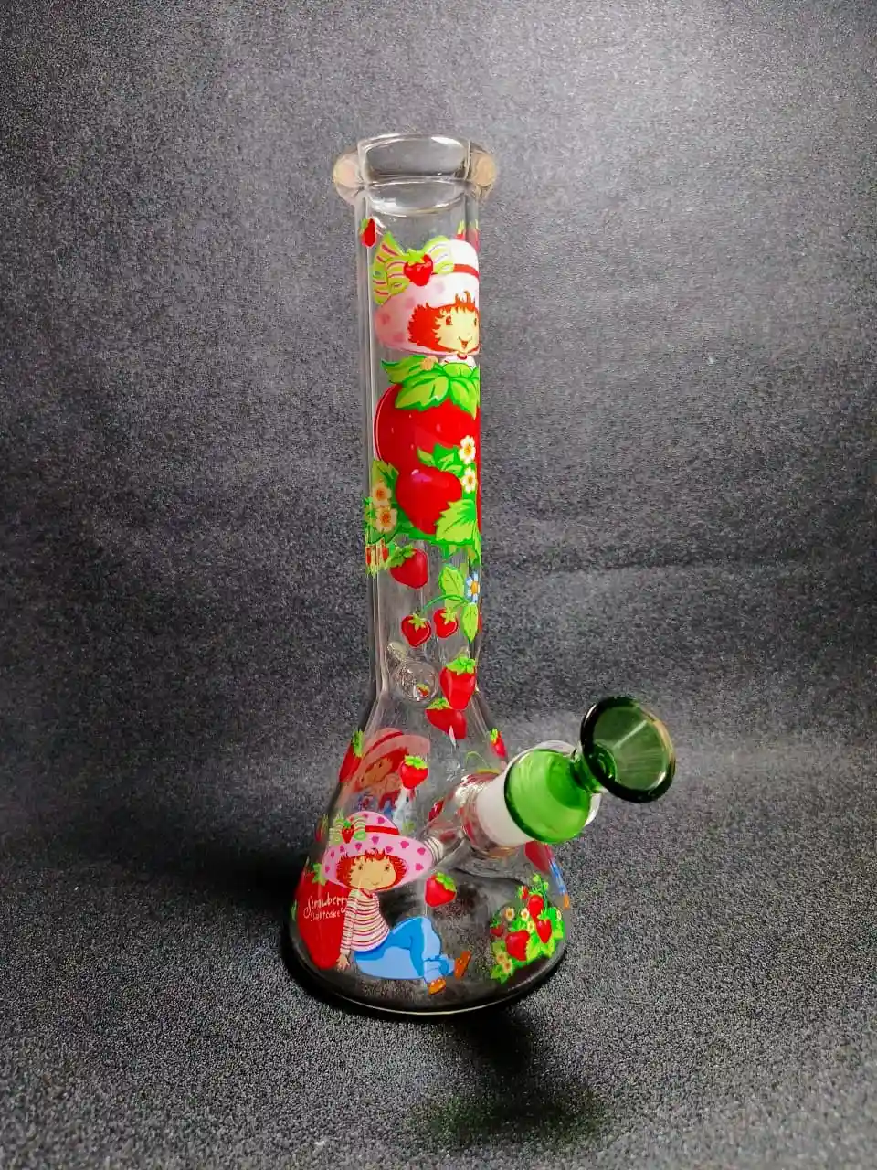 10 Inch Strawberry Shortcake Inspired Retro Garden Beaker Glass Bong - Image 5