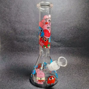10-Inch Gumball Cartoon Beaker Glass Bong