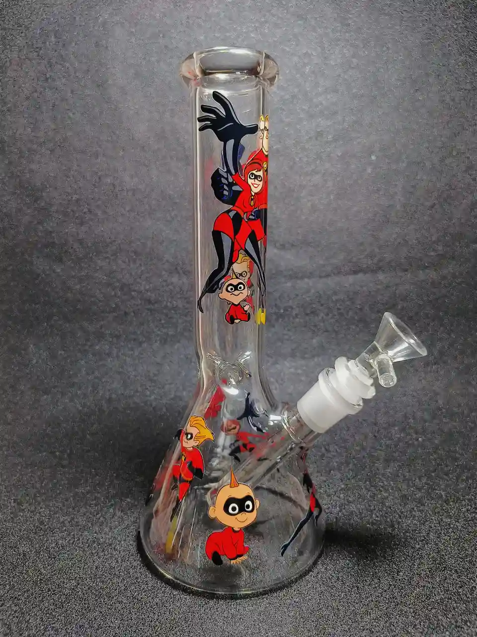 The Incredibles Family Red Suit 10 Inch Beaker Glass Bong - Image 2