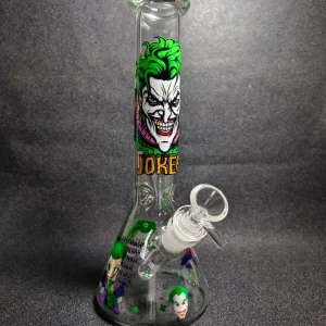 10 Inch Joker-Inspired Borosilicate Glass Beaker Bong