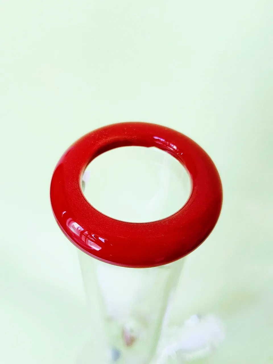 14-Inch 7mm Beaker Bong with Northstar Red Accents - Image 3