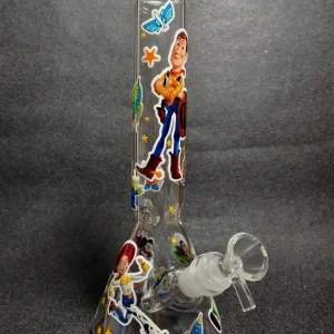 Toy Story Buzz Lightyear, Woody & Jessie 10-Inch Beaker Glass Bong