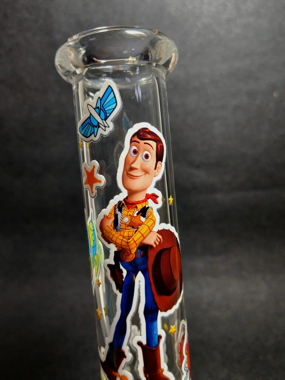 Toy Story Buzz Lightyear, Woody & Jessie 10-Inch Beaker Glass Bong - Image 5