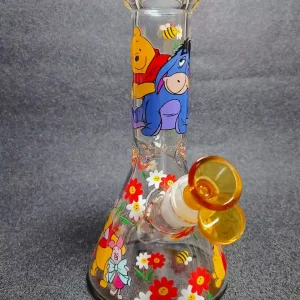 8 Inch Winnie the Pooh Character Beaker Glass Bong