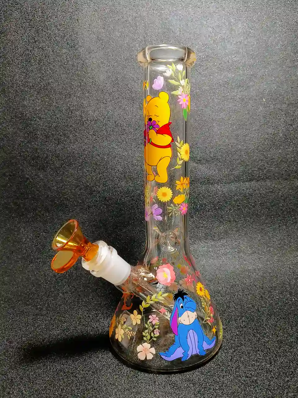 Winnie the Pooh & Tigger Flower Garden 10-Inch Beaker Glass Bong - Image 2