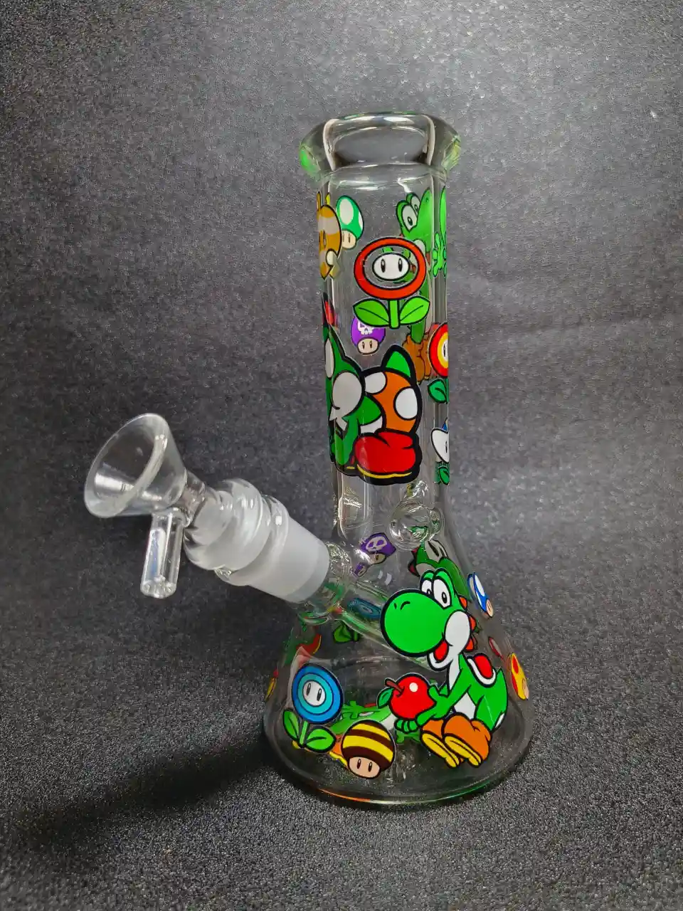 Yoshi Super Mario Adventure 8 Inch Beaker Glass Bong - Image 4