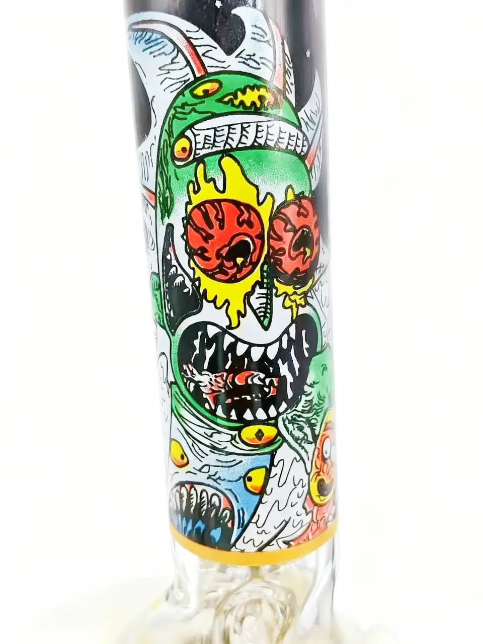 8 Inch Zombie Rick Borosilicate Glass Mini Beaker Bong - Image 2